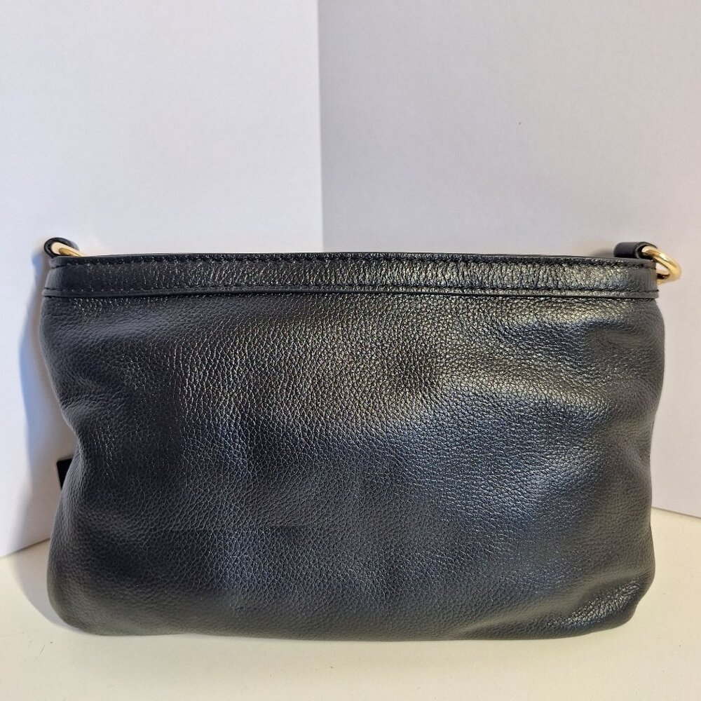 Disney Store Black Minnie Mouse Polka Dot Bow Lrather Gold Accents Dust Bag New - Picture 3 of 10